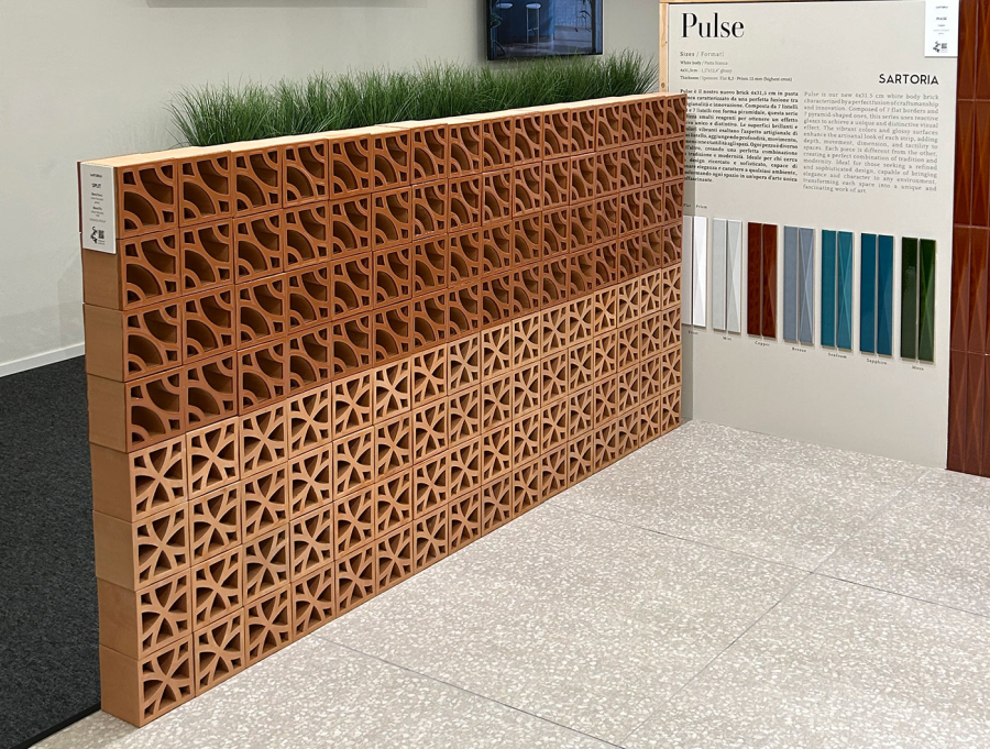 Sartoria Керамика Split Blend Flo Urban Terracotta Glossy Border 12x12 - изображение 1