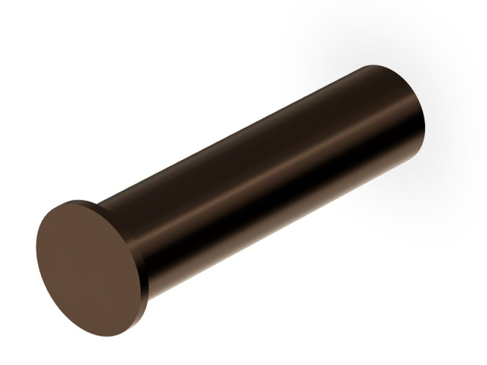 На изображении товар Бумагодержатель Zucchetti Isy22, без крышки, цвет Brushed Chocolate PVD от официального представителя в Москве