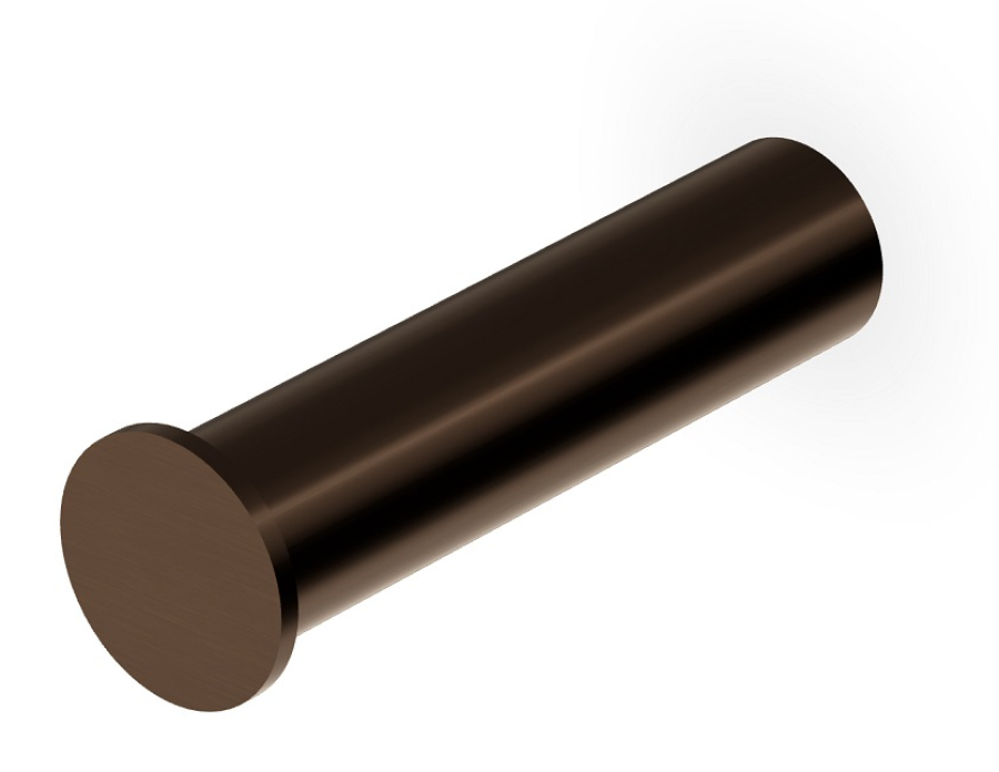 Бумагодержатель Zucchetti Isy22, без крышки, цвет Brushed Chocolate PVD