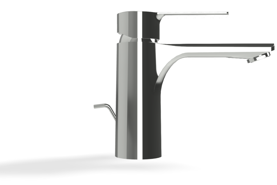 Смеситель для раковины Carlo Frattini Mast, однорычажный, с 2 гибкими шлангами, без донного клапана, Н-146 мм, цвет хром - изображение 2