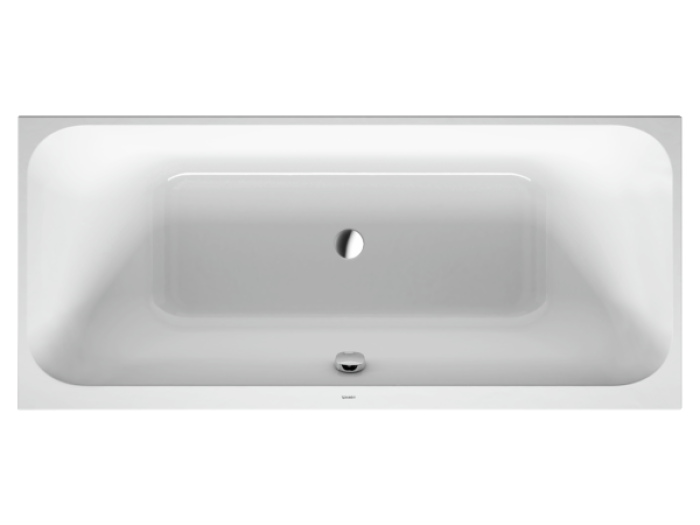 На изображении товар Ванна Duravit Happy D.2, встраиваемая, 1800х800 мм, с двумя наклонами для спины, цвет белый от официального представителя в Москве