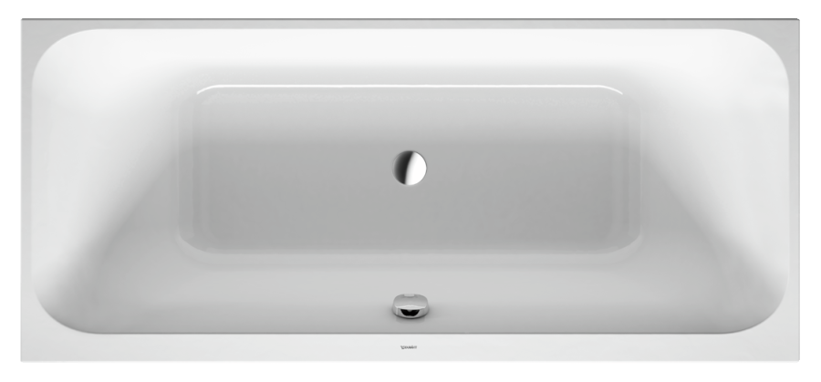 Ванна Duravit Happy D.2, встраиваемая, 1800х800 мм, с двумя наклонами для спины, цвет белый