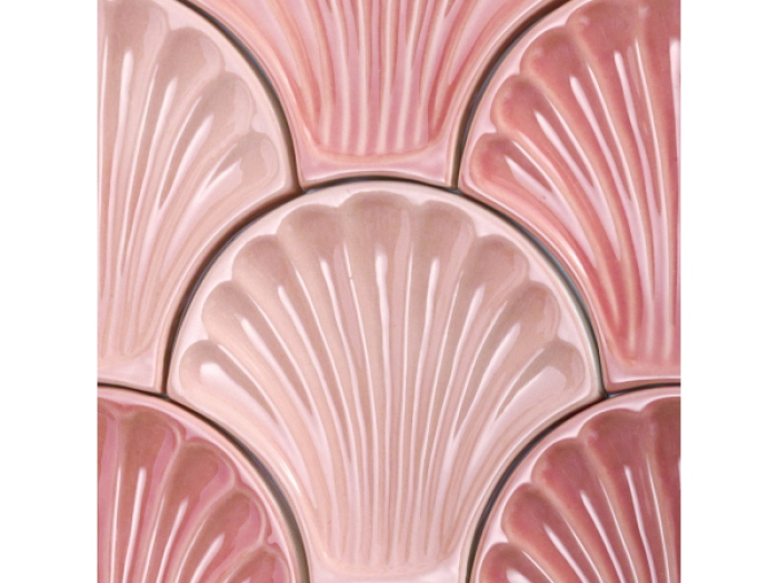 На изображении товар Sartoria Керамическая плитка Artigiana Le Conchiglie 02 Rosa Glossy 15x15.5 от официального представителя в Москве