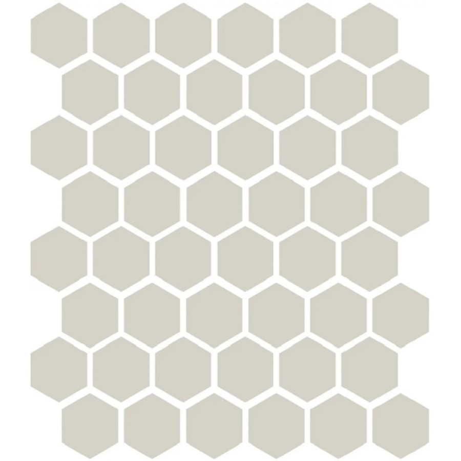 Etruria Керамогранит Xxs Esagono 5X5.7 Su Rete Monocolore Bianco