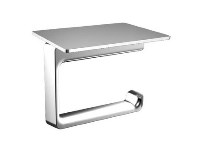 На изображении товар Бумагодержатель с полкой, Emco Trend, 145 х 115 мм, хром от официального представителя в Москве