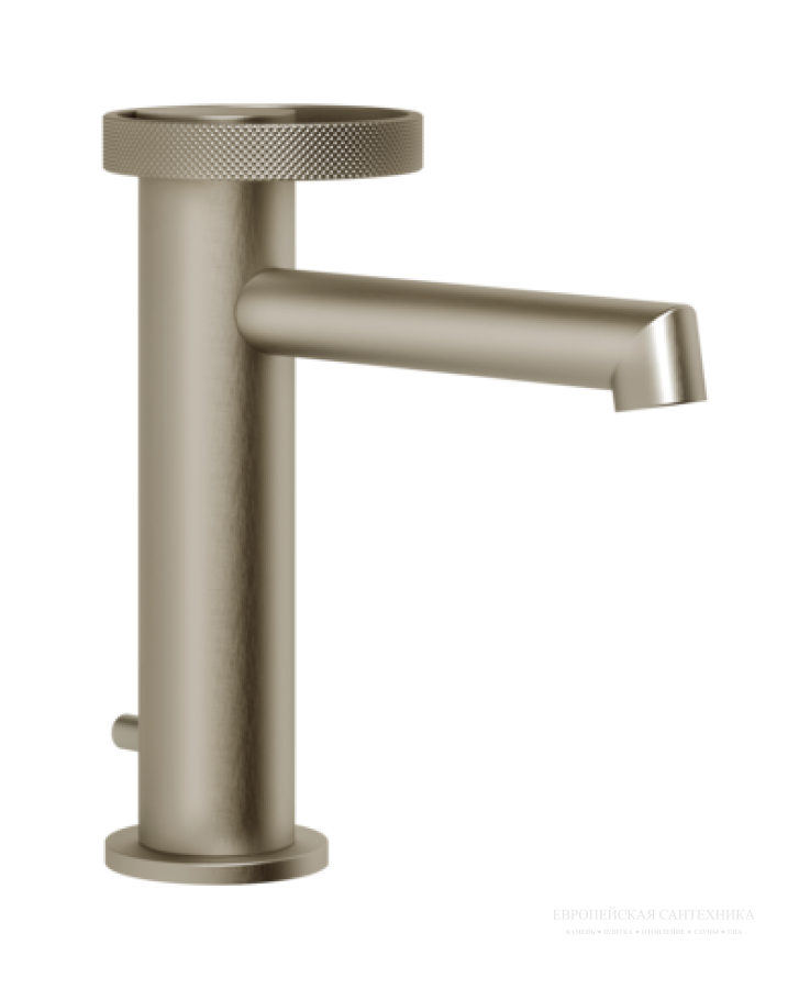 Смеситель для раковины Gessi Anello, низкий, с донным клапаном, цвет Finox Brushed Nickel - изображение 2