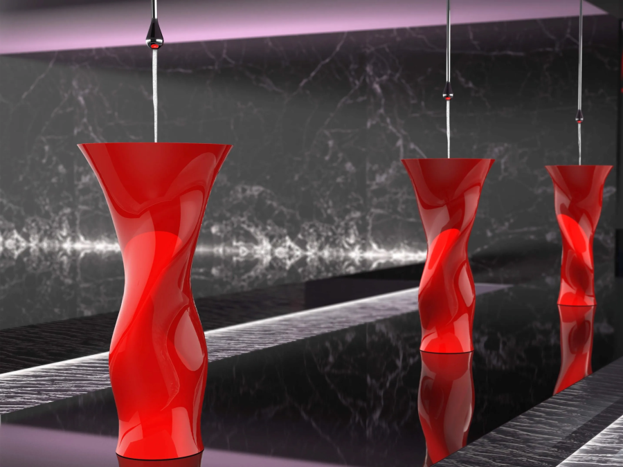 Раковина Glass Design Dame, отдельностоящая, цвет Ferrari red - изображение 1