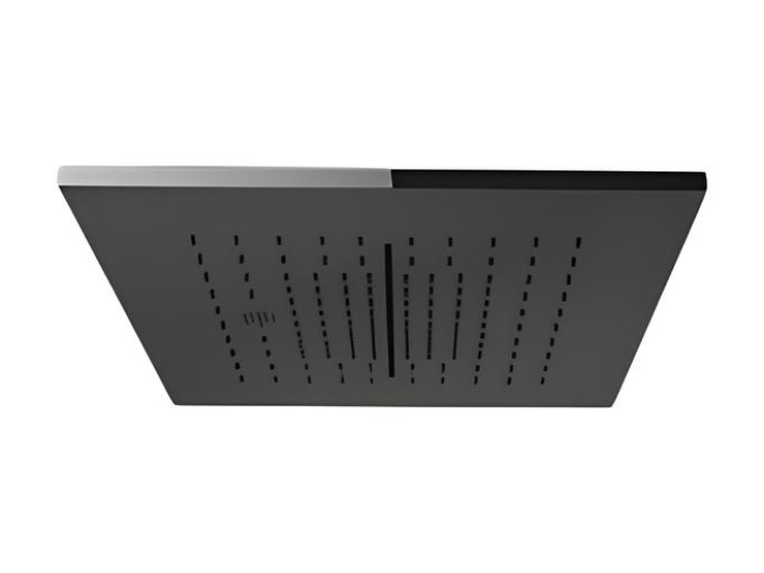 На изображении товар Верхний душ Gessi Minimali, 350x350 мм, с функциями тропический ливень, водопад, распыление, встраиваемый, цвет Mirror Steel от официального представителя в Москве