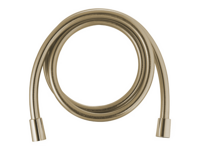 На изображении товар Гибкий шланг Carlo Frattini хромолюкс 1500 мм, цвет брашированная шампань от официального представителя в Москве