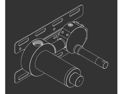 Скрытая часть CeaDesign BUILT-IN PARTS для встраиваемого смесителя, PTR 42