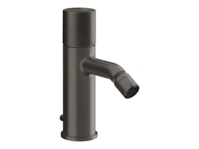 На изображении товар Смеситель для биде Gessi Habito, с донным клапаном, цвет Black Metal Brushed PVD от официального представителя в Москве
