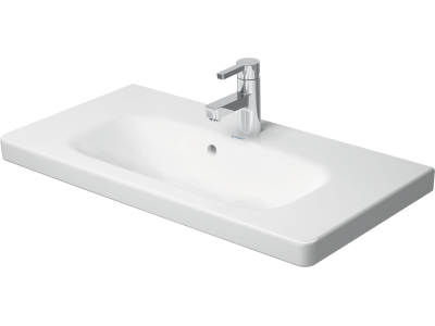 Раковина Duravit DuraStyle компакт для мебели, 785х400 мм, с переливом, с 1 отверстием под смеситель, цвет белый