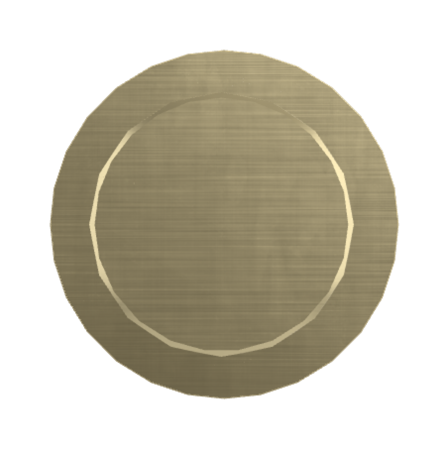 Смеситель для душа Carlo Frattini Spillo Tech, ручка X Collection, Ø70 мм, внешняя часть, цвет брашированная шампань - изображение 1