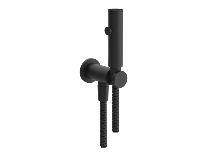 На изображении товар Душ гигиенический Gessi Tondo, настенный, цвет Matte Black от официального представителя в Москве