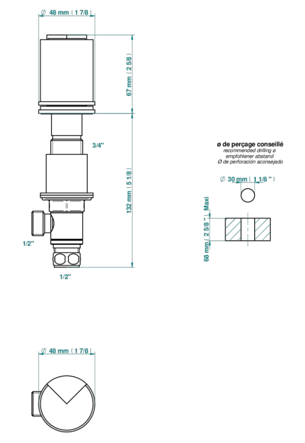 Запорный вентиль THG Le 9 Howlite, цвет Matt Umber PVD - изображение 3