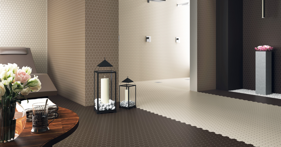 Etruria Керамогранит Xxs Esagono 5X5.7 Su Rete Monocolore Super Bianco - изображение 1
