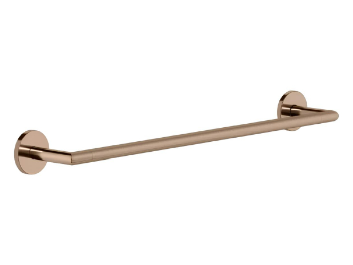 На изображении товар Полотенцедержатель Gessi Tondo, 450 мм, настенный, цвет Copper PVD от официального представителя в Москве