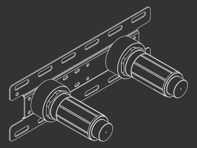 Скрытая часть CeaDesign INC 13 для верхнего душа