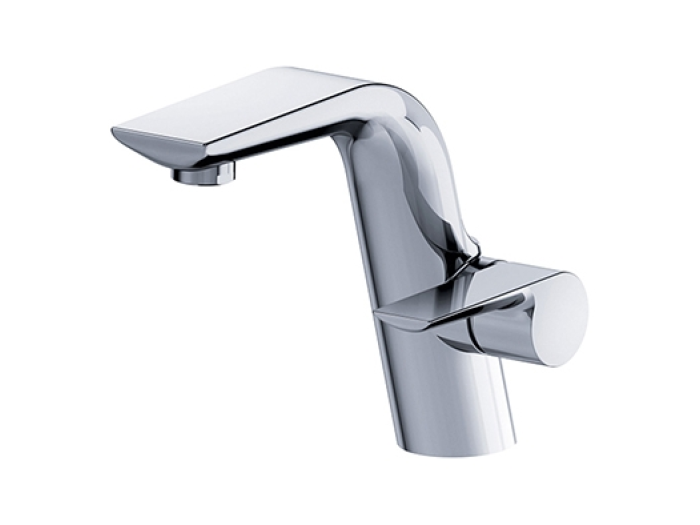 На изображении товар Cмеситель Joerger Exal, для раковины, однорычажный, на 1 отверстие, аэратор, донный клапан нажимной, цвет хром от официального представителя в Москве