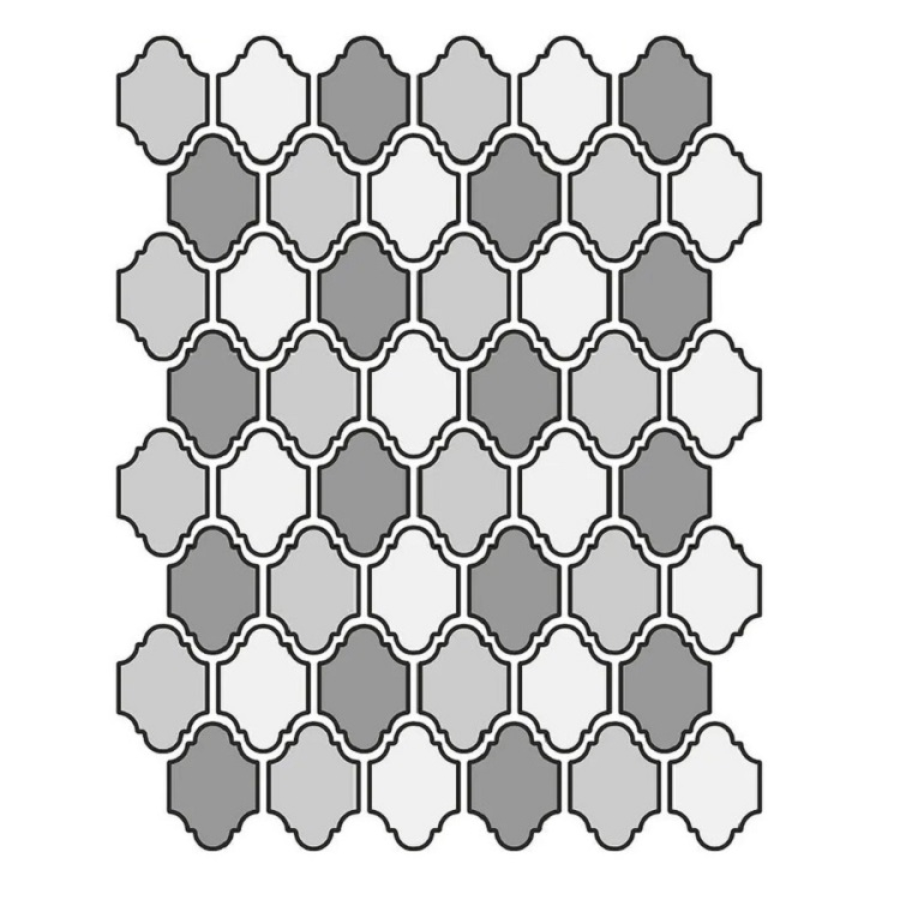 Etruria Керамогранит Xxs Provenzale 5X7 Su Rete A Tre Colori Salvia / Ocra / Avorio