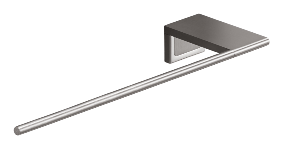 Полотенцедержатель CEA Design Duet, настенный, L- 300 мм, монтаж справа, сталь, цвет Black Diamond сатинированный