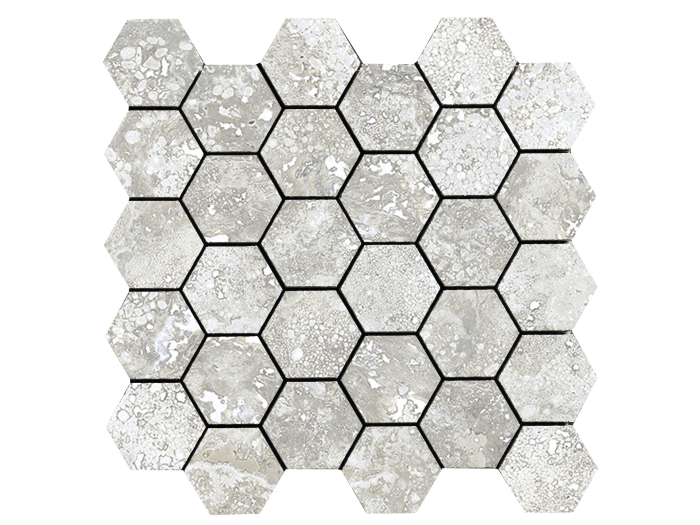 На изображении товар La Fabbrica Ava Керамогранит Imperial 28X29 Esagona (5X5) Alabastrino nat\ret 30x30 от официального представителя в Москве