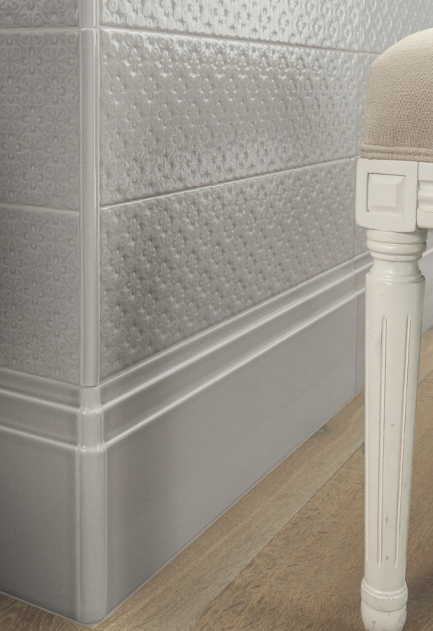 CERAMICHE GRAZIA Плинтус IMPRESSIONS ZOCCOLO 20X56 WHITE - изображение 1