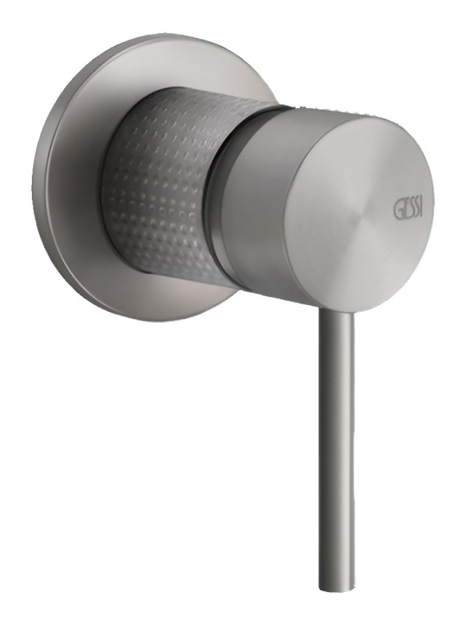 Cмеситель Gessi 316 Cesello, настенный, встраиваемый, на 1 выход, цвет steel Brushed