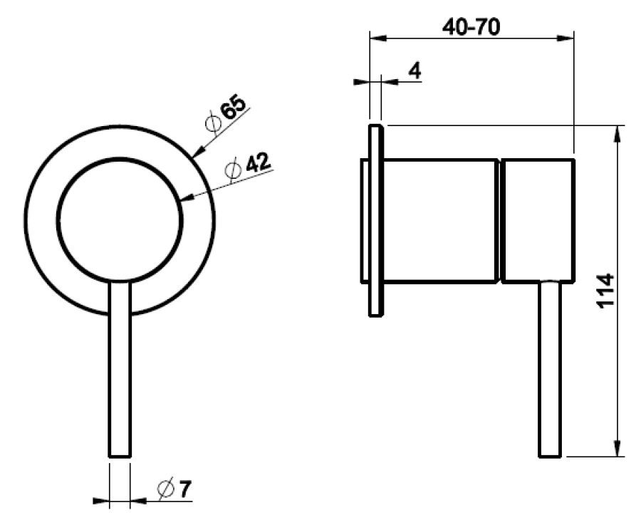 Cмеситель Gessi 316 Cesello, настенный, встраиваемый, на 1 выход, цвет steel Brushed - изображение 4