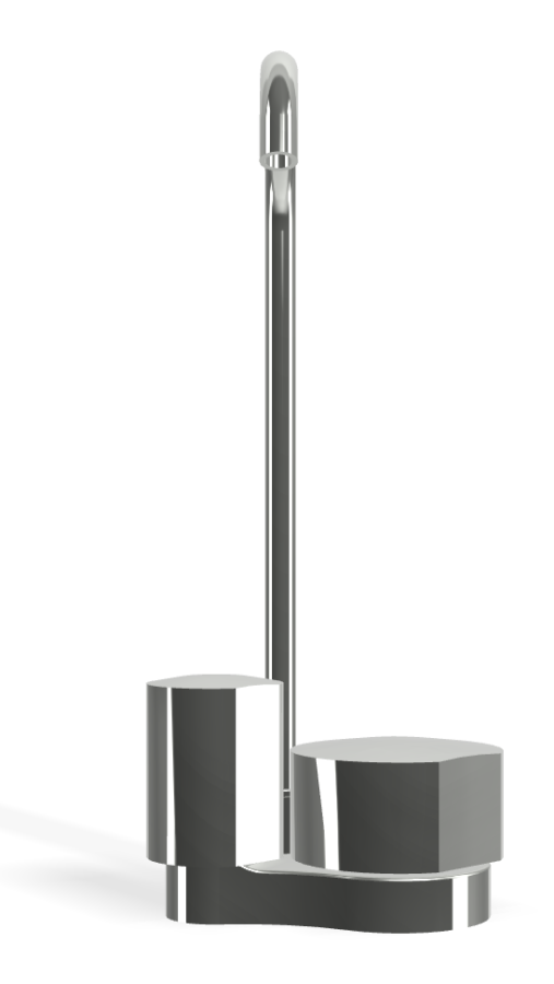 Смеситель для раковины Carlo Frattini SO, без ручек, без донного клапана, c вращающимся изливом Ø10 мм, 2 гибкими шлангами, L-149 мм, цвет хром - изображение 1