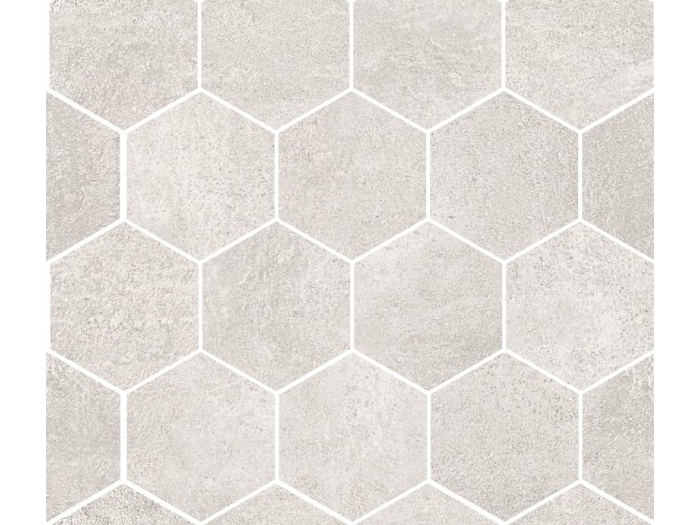 На изображении товар Santagostino Керамогранит Oxidart Hexagon Silver, 26x30 от официального представителя в Москве