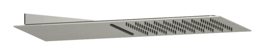 Многофункциональный душ Gessi Tremillimetri Quadro 200, для 2-х позиционного переключателя (не входит в комплект) настенный, с функциями дождь/водопад, цвет Mirror Steel