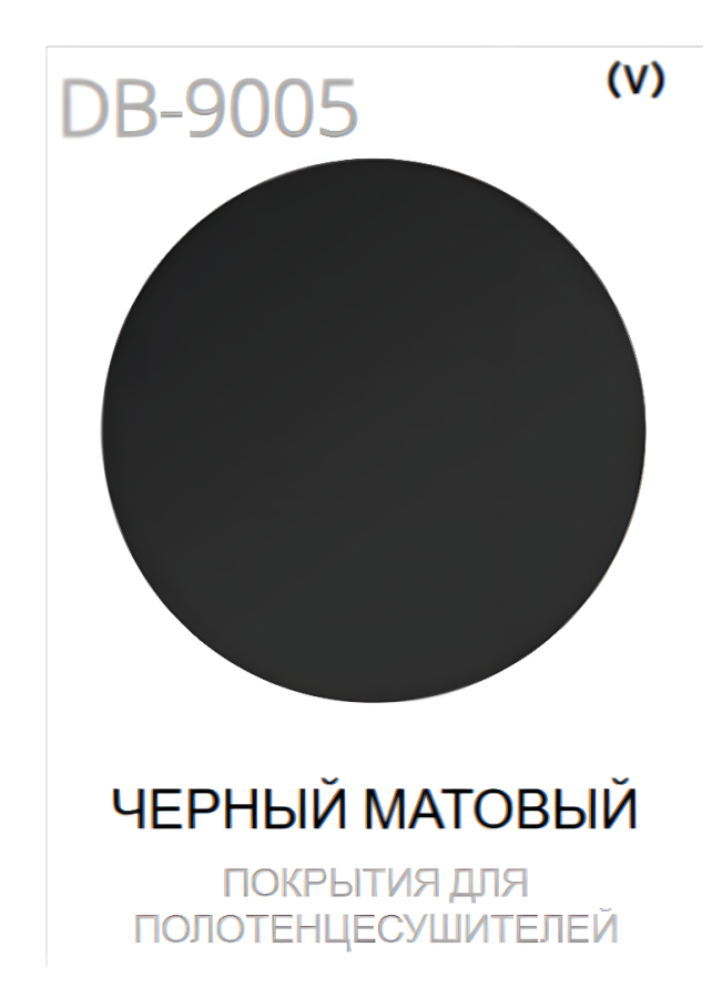 Полотенцесушитель Margaroli Panorama, электрический, 450х90х45 мм, switch (кнопка справа), цвет Black Matt - изображение 1