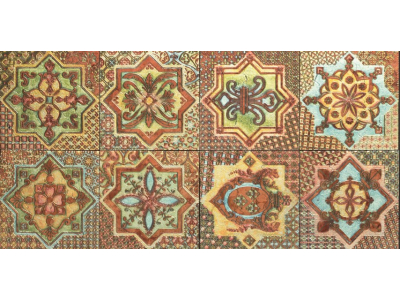 Akros Venezia Камень Decorative Art I mosaici Rinascimento Rosso Asiago Silver 8 inserti 14,8X14,8X1