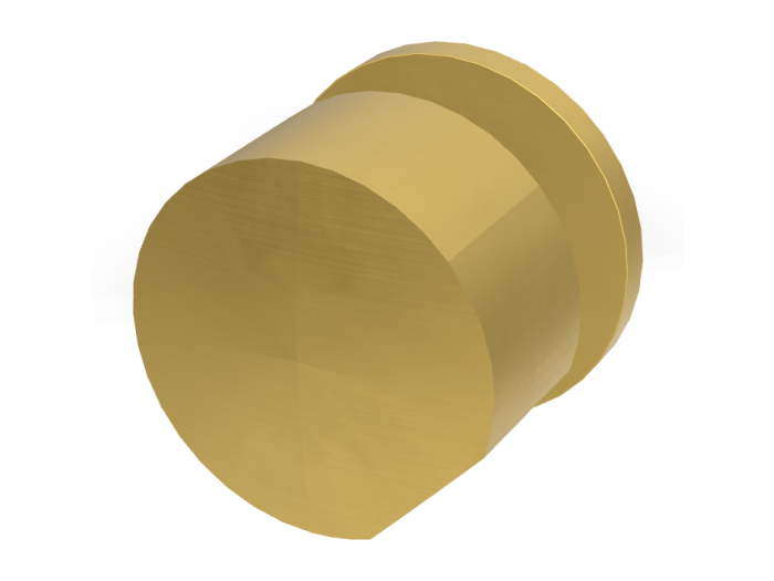 На изображении товар Смеситель для душа Carlo Frattini SO, настенный, без ручек, Ø70 мм, внешняя часть, цвет брашированное золото от официального представителя в Москве