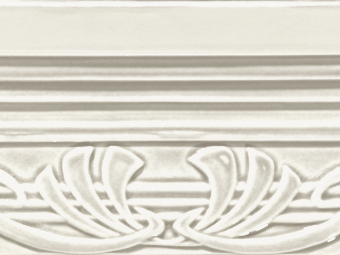 На изображении товар CERAMICHE GRAZIA  Бордюр EPOQUE TERMINALE DECO 12X20 BIANCO CRAQUELE от официального представителя в Москве