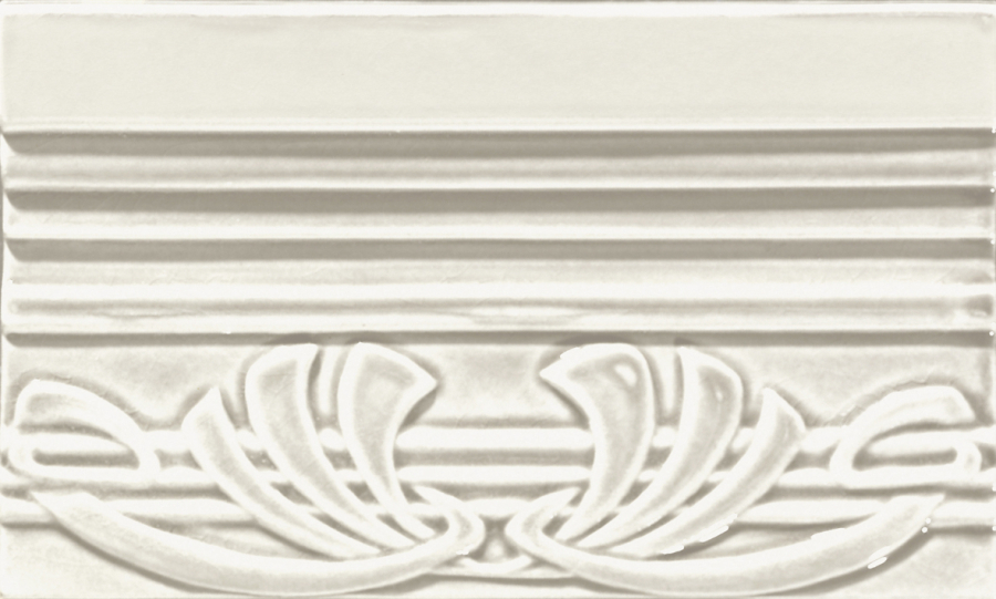 CERAMICHE GRAZIA  Бордюр EPOQUE TERMINALE DECO 12X20 BIANCO CRAQUELE
