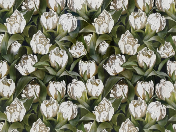 На изображении товар Akros Venezia Камень Stonature Tulips DIM Marble Biancone etched 80X80X1 от официального представителя в Москве