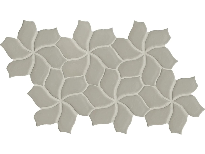 На изображении товар Mutina Керамогранит Botanica Flower Grey Matt 23,5X41,1 от официального представителя в Москве
