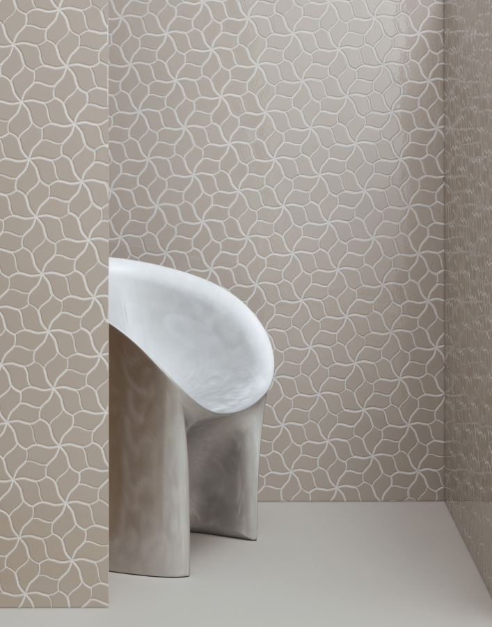 Mutina Керамогранит Botanica Flower Grey Matt 23,5X41,1 - изображение 2