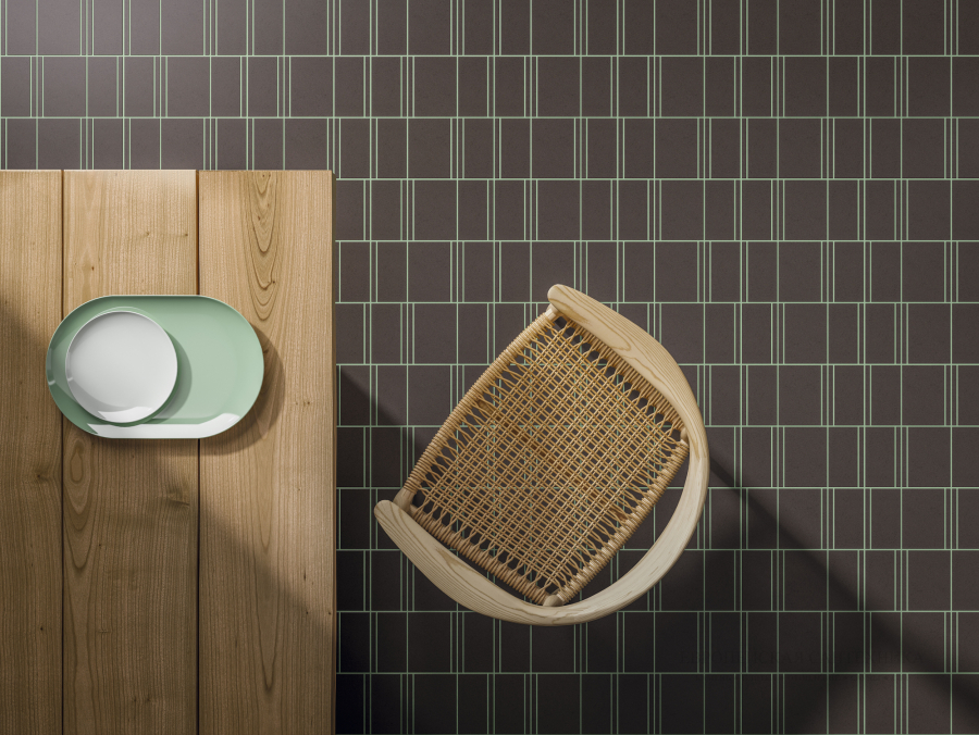 Living Ceramics Керамогранит Cava Pattern 3 Green Natural 9,8x59,8 - изображение 3
