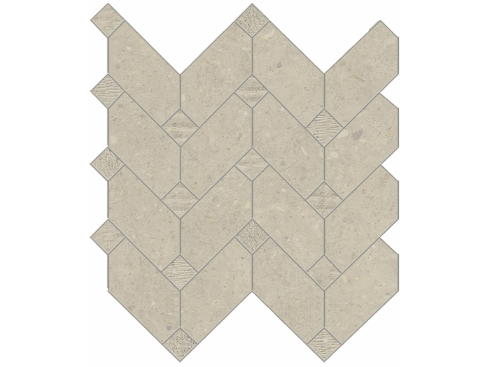 На изображении товар La Fabbrica Ava Керамогранит Agglomerate 30X35 Mosaico Freccia Shell nat\lap 30x30 от официального представителя в Москве
