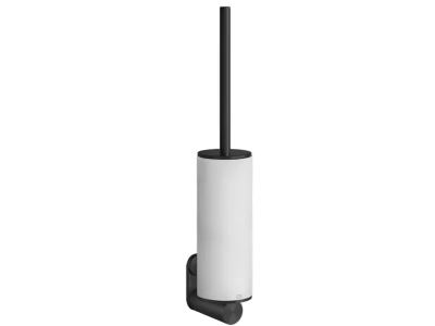 Ёршик Gessi 316, настенный, колба белая, цвет Black Metal Brushed PVD