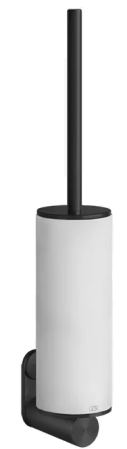 Ёршик Gessi 316, настенный, колба белая, цвет Black Metal Brushed PVD