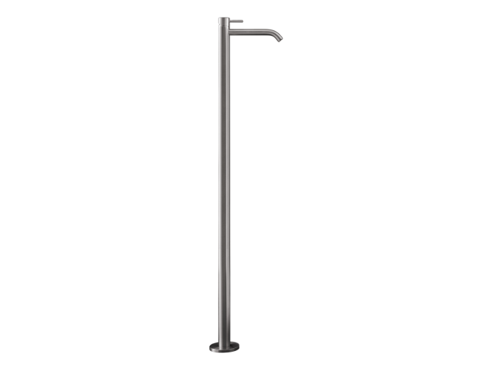 На изображении товар Смеситель для раковины CeaDesign Milo360, однорычажный, напольный, h-1105 мм, излив 197 мм, внешняя часть, сталь, цвет сатинированная бронза от официального представителя в Москве