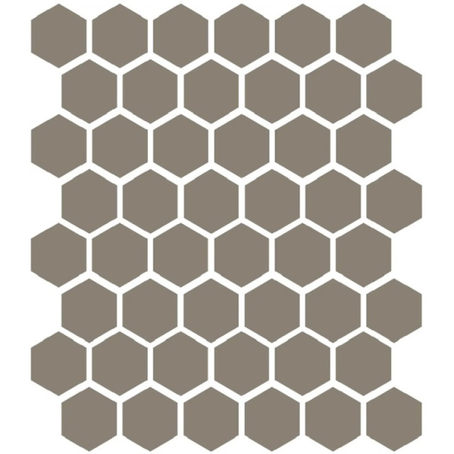 Etruria Керамогранит XXS-3D Esagono 5X5.7 3D Fango Su Rete Monocolore 33Х37