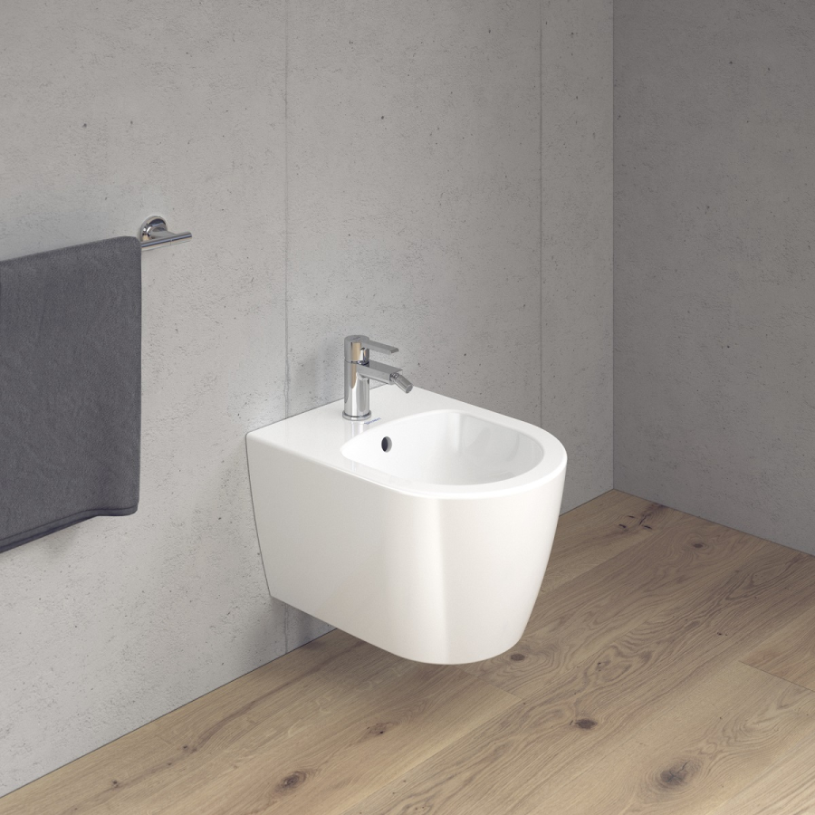 Смеситель для биде Duravit B.2 однорычажный, h-131 мм, с донным клапаном, цвет хром - изображение 1