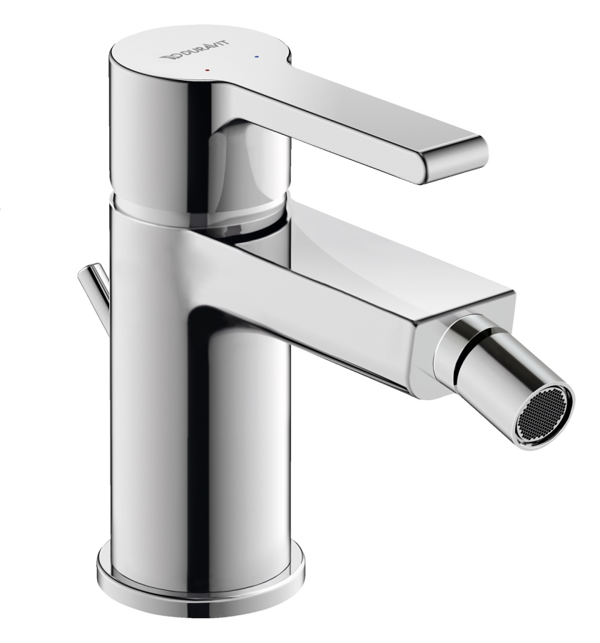 Смеситель для биде Duravit B.2 однорычажный, h-131 мм, с донным клапаном, цвет хром