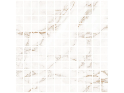 Living Ceramics Керамогранит Blanc Statuario Gold Mosaic 25 Soft textured 29,8x29,8