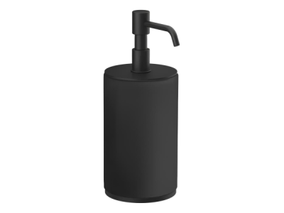 На изображении товар Дозатор для жидкого мыла Gessi Origini, настольный, цвет Matte Black от официального представителя в Москве